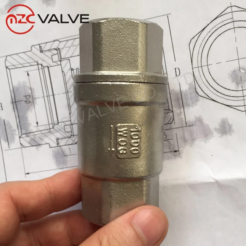 Пружинный невозвратный клапан psi, обратный клапан из нержавеющей стали