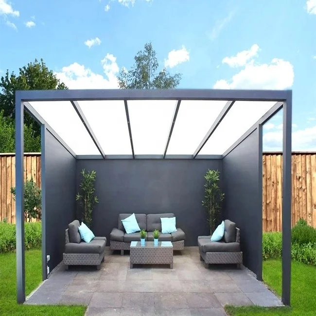 
Hot Sale Factory Best Price Motorised Aluminum Garden Pergola Folding Shades For Terraces 