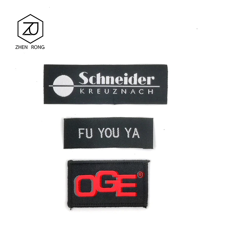 1PCS  Factory Cheap Price Custom Name Logo Damask Garment Woven Labels for Clothing and Cloth