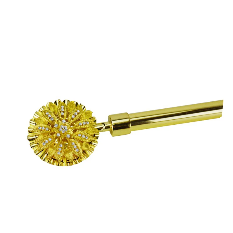 latest bronze  fashion design elegant royal & cheap curtain rod