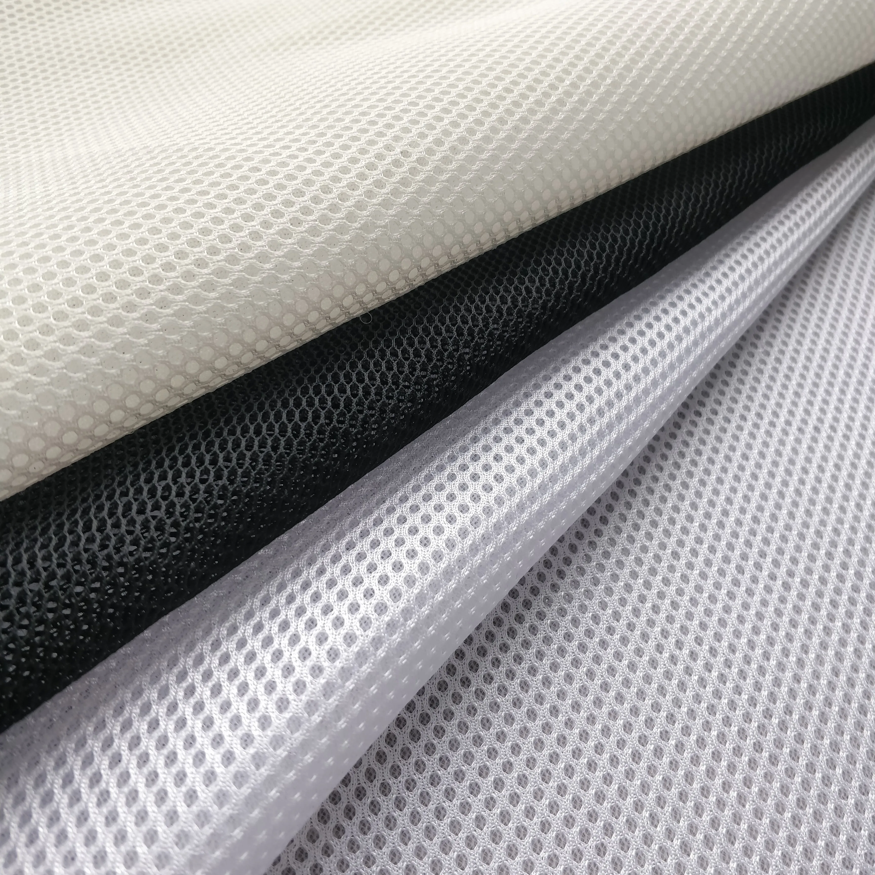 2019 hot sell new product rayon/polyester 3d air mesh sandwich wrap fabric