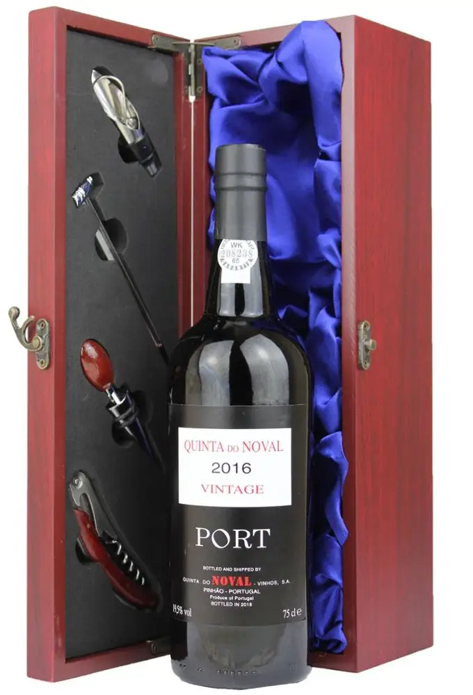 Custom Bamboo / Pinewood Wine Gift Box with Lock and Tools