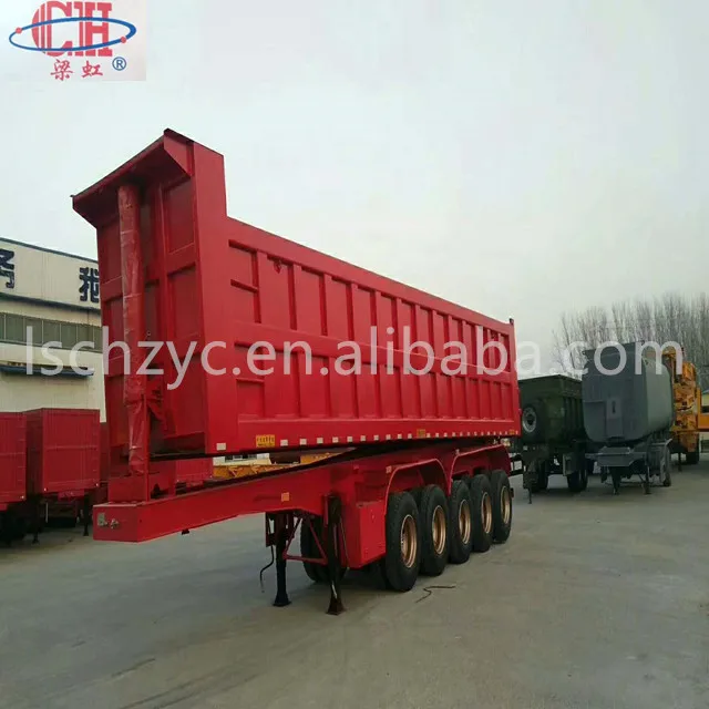 Jining Lianghong карточный прицеп 5 осей Самосвал полуприцеп самосвал на продажу