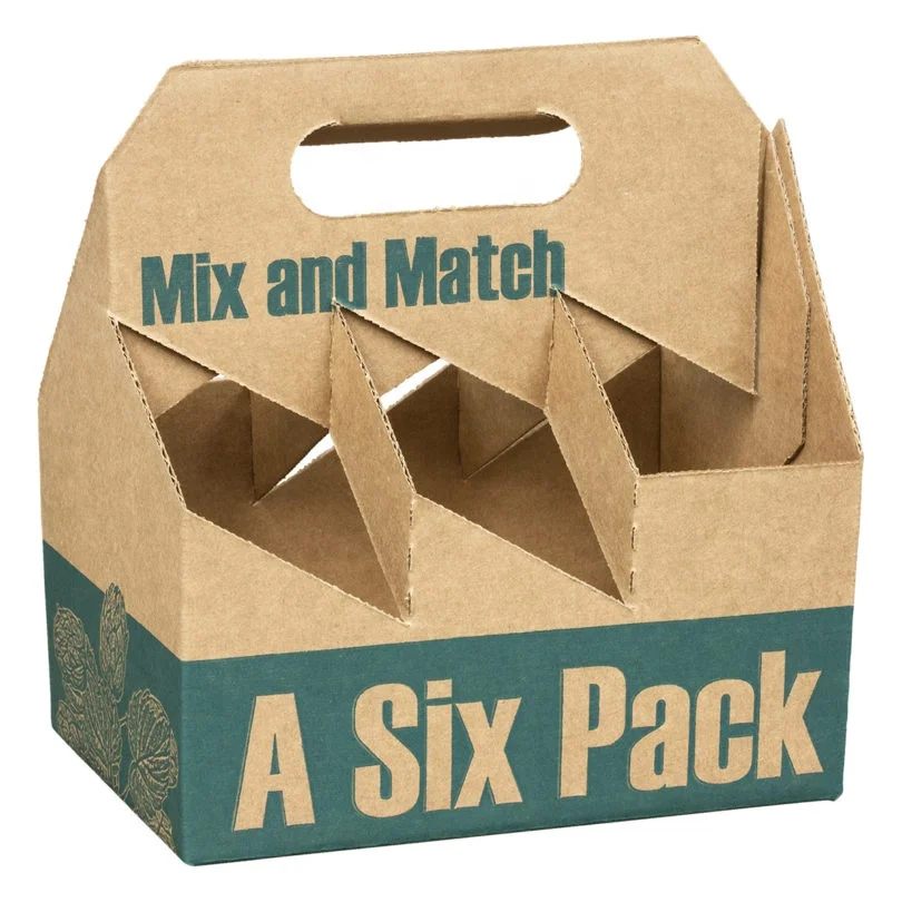 
Rainbow packaging 6 PACK/BOTTLE BEER CARRIER BOX <span style=