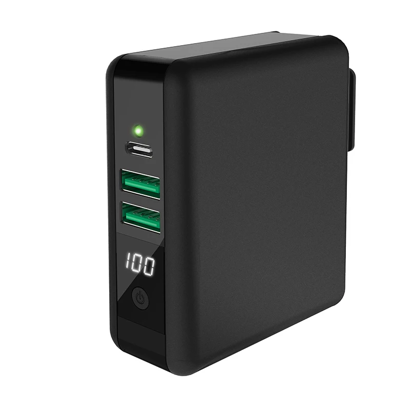 2021 Trending Hot Products 3 in 1 Power Bank Station with Wireless Charger and Wall Charger Function