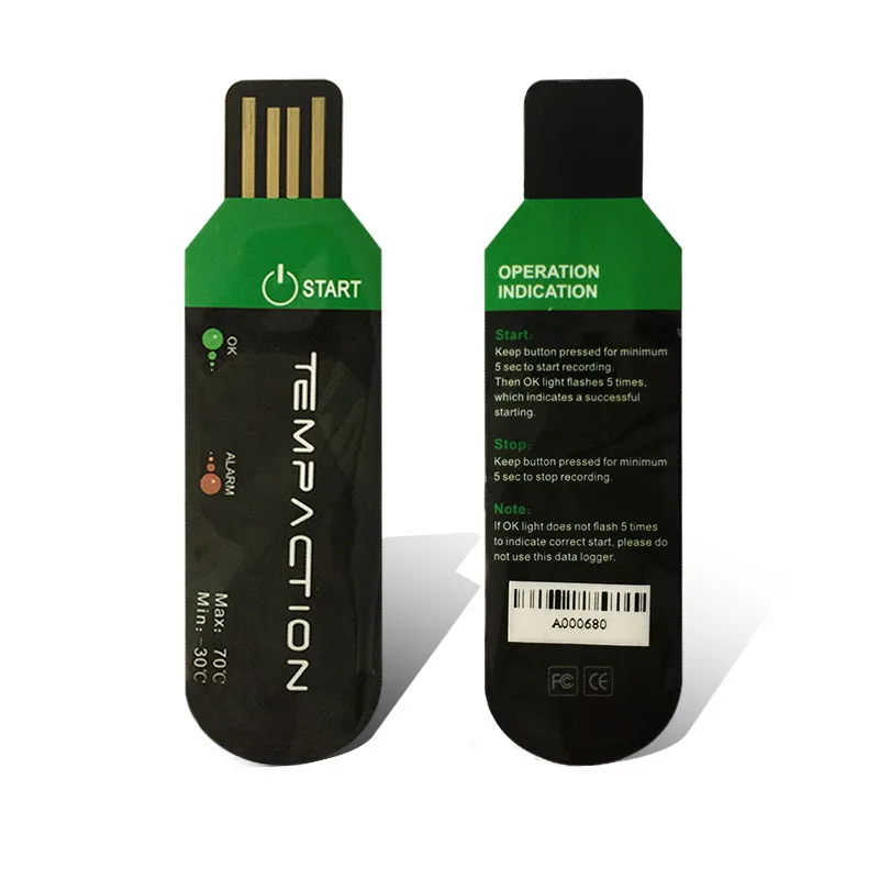 IP67 Водонепроницаемый Одноразовые Холодовой Цепи Транспортировки Data Logger