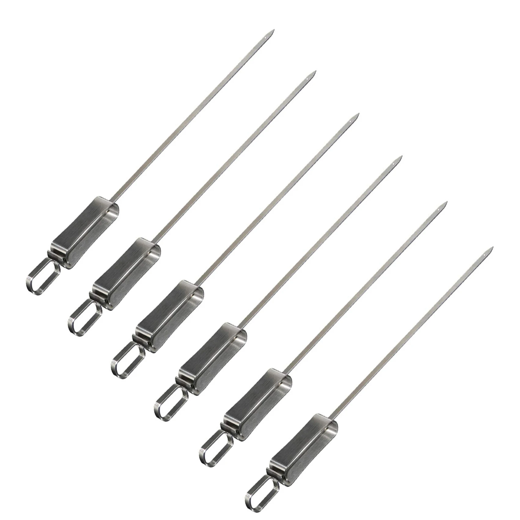 Stainless Steel Skewers,BBQ Metal Skewers for Grilling