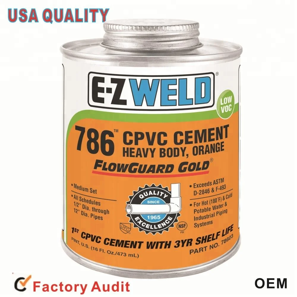 
EZ WELD 216 pvc solvent cement, pipe glue,Grey PVC glue 
