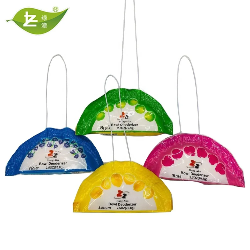 Manufacturer low price and high quality  2.5 oz hanger toilet deodorant block  with air freshener