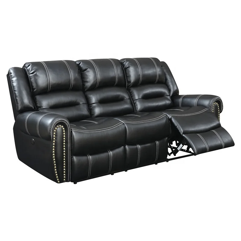 European style classic Germany Living room leather home theater recliner sofa