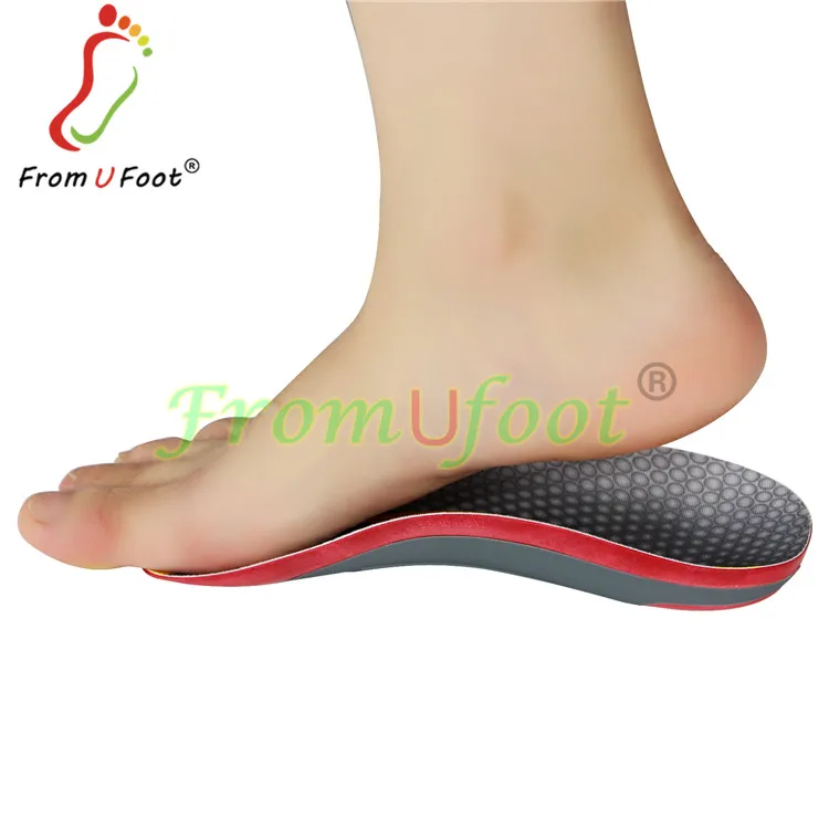 ZRWE05 High Quality 3/4 Length Arch Support Orthopedic Insoles PU Foam Orthotic Shoe Insole for Flat Feet