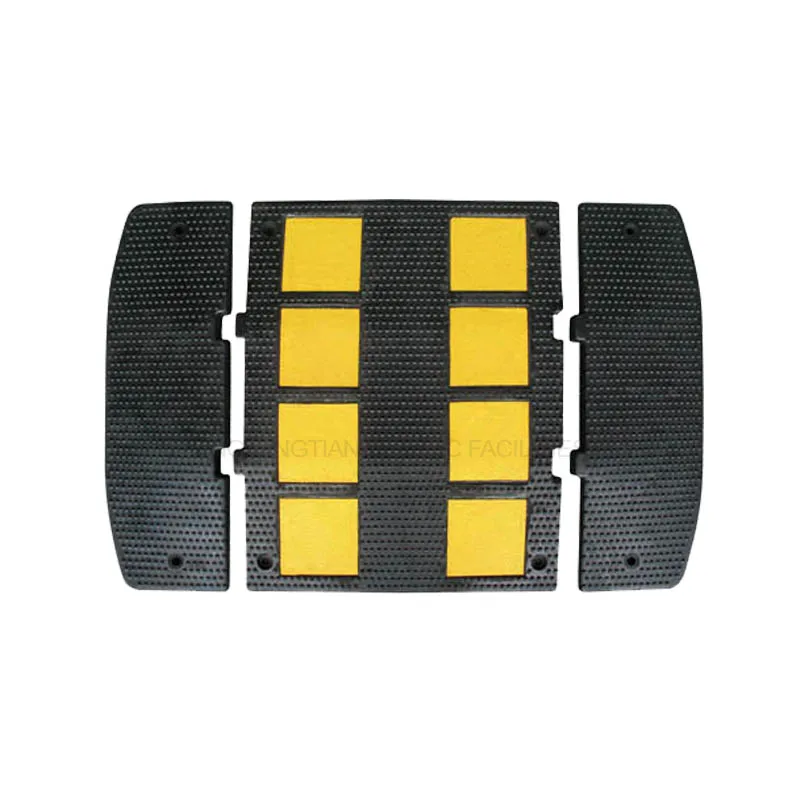 Traffic Safety Rubber Road Hump Car Speed Bump Cushion