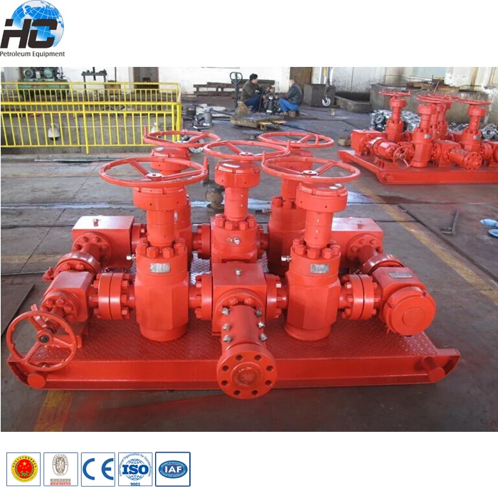 API oilfield wellhead chock manifold and kill manifold / 10000psi choke manifold