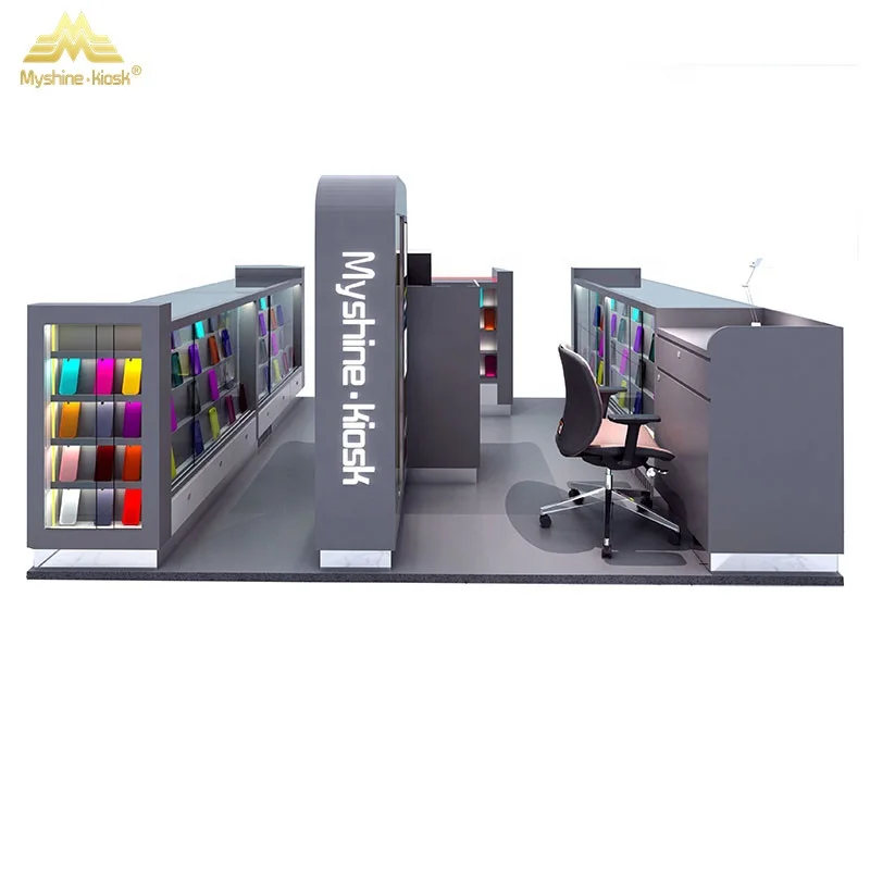 Myshine mobile phone shop display counter design