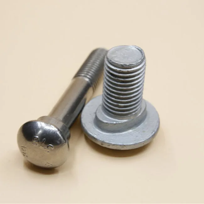 M12x1x47 SS316 316l stainless steel rail road fish bolt railway track shoe bolts oval neck carriage bolts