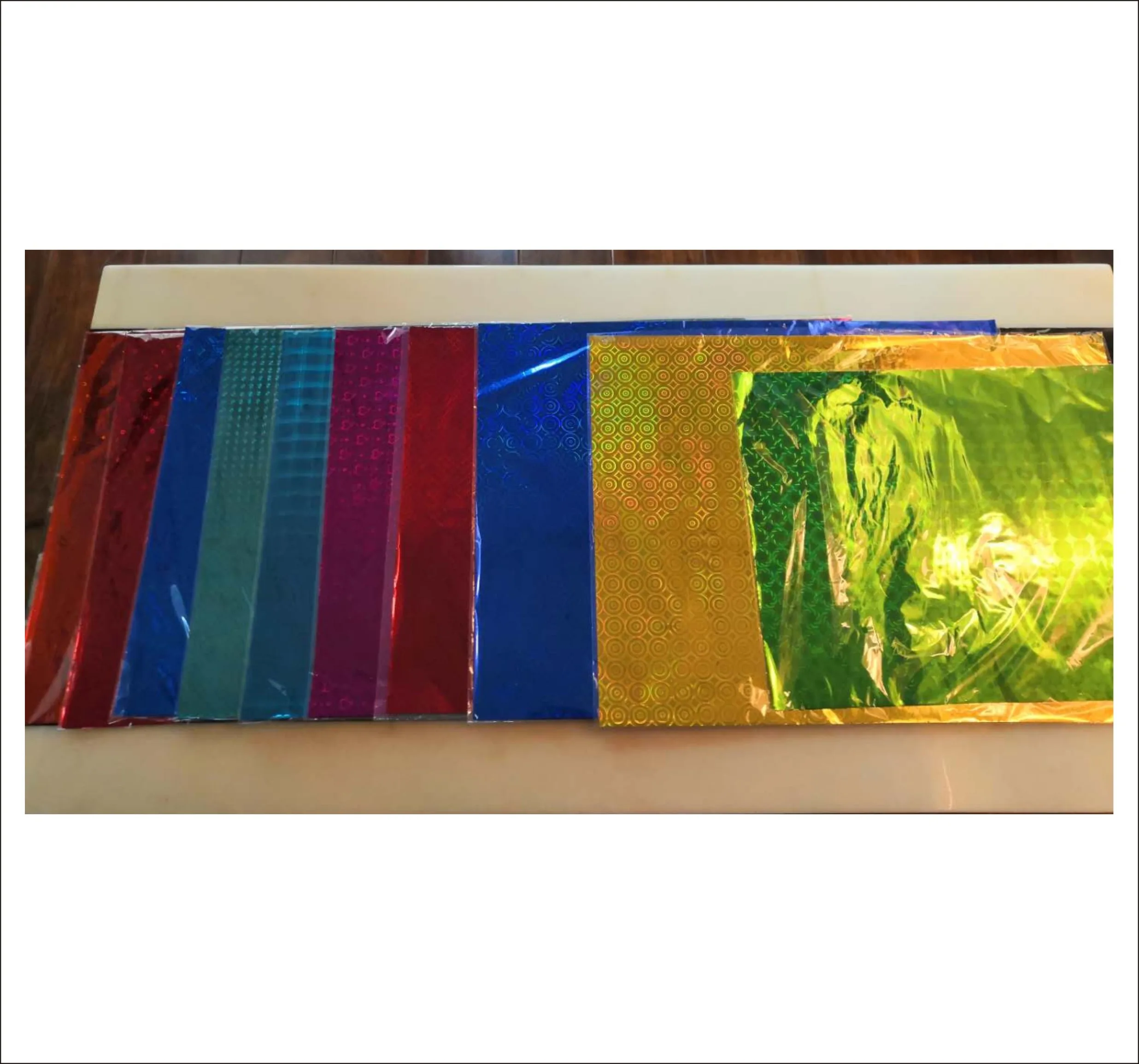 BOPP /CPP mix color packaging film wrapping sheet  holographic bopp film laminated metallized film for gifts bags Wenzhou Hongda