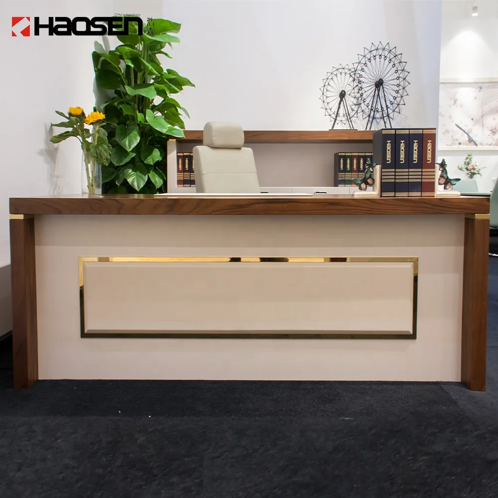 Modern style MDF 09007 Wood executive Computer desk Work office furniture executive desk use