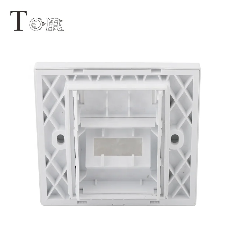 TOM-MB-15-02 86*86mm Fiber face plate ,2 Port SC/LC Fiber Face Plate Tom-MB-15-02 Fiber face plate