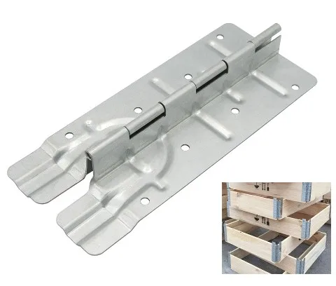 217 83 1.5mm Galvanized steel Pallet Collar Hinges with Rivet