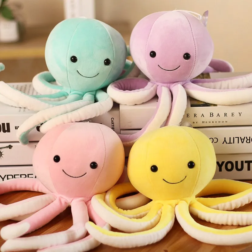 Colorful Cute Octopus Plush Toys Octopus Whale Dolls & Stuffed Toys Plush Small Pendant Sea Animal Toys Children Baby Gifts