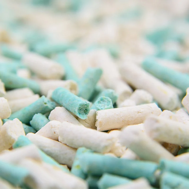 Натуральное быстрое комбинирование и хорошо впитывающий кошачий наполнитель тофу с зеленым лимоном