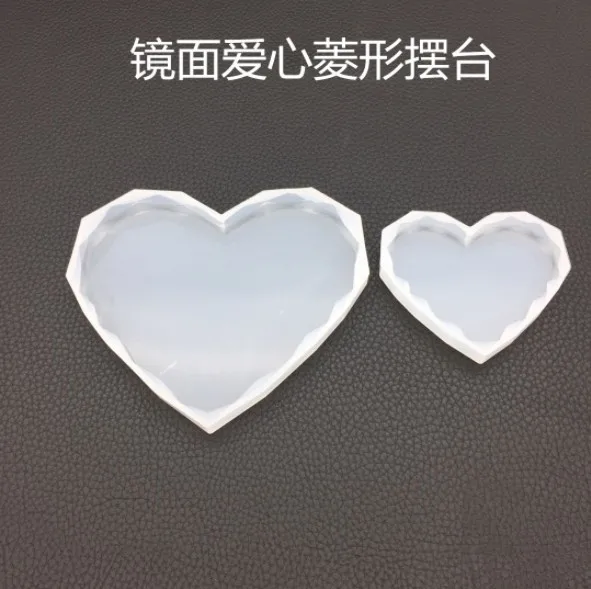 Diy crystal drop adhesive love diamond table mold silica gel incense stone mirror manual decoration decoration hanging