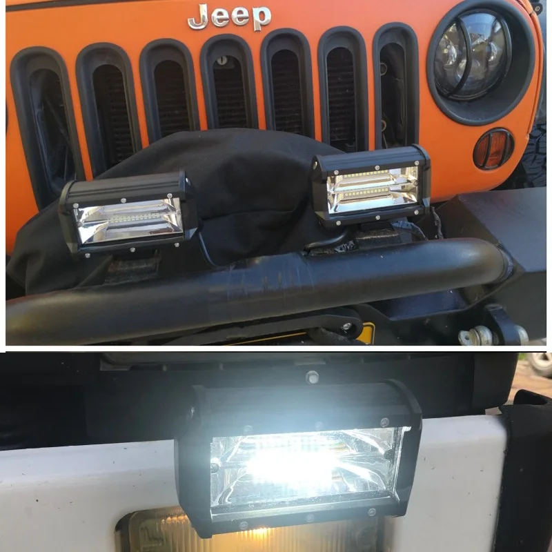 
5Inch 72W LED Work Light Auto Lighting System For Jeep Car Offroad 4x4 4WD ATV SUV UTV Truck LED 12V 24V Waterproof &nbsp;5Inch 72W &nbsp;Flood LED Work Light Bar &nbsp;For Jeep Ford Car Offroad 4x4 4WD ATV SUV UTV Truck LED Beams