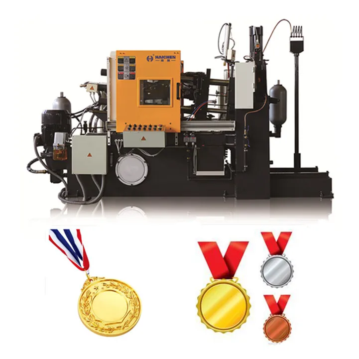 Haichen zinc alloy metal medal hot chamber die casting machine