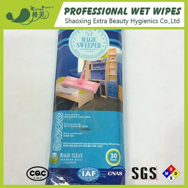 Eco-friendly Custom Disinfection Household Single cleansing floor wet wipes