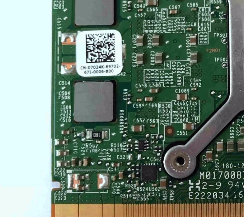 Видеокарта 7024K для DELL Nvidia Quadro M2200M N17P-Q3-A1 GDDR5 4 ГБ 4 ГБ