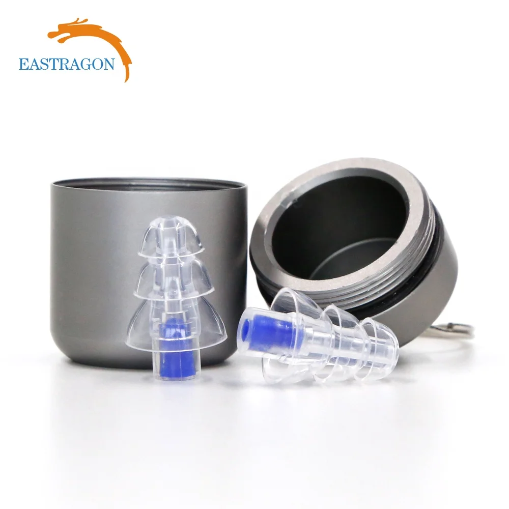 hearing care disco rubber earplugs for game with case