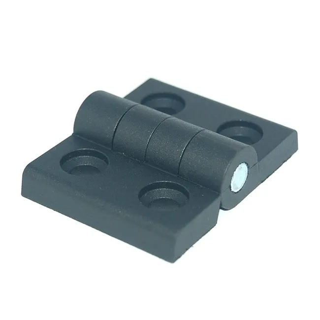 Black Plastic Hinge With Knurled Brass Pin Cabinet Cupboard