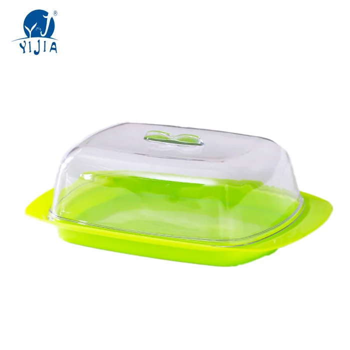 Cheap plastic material  round cake container cake box
