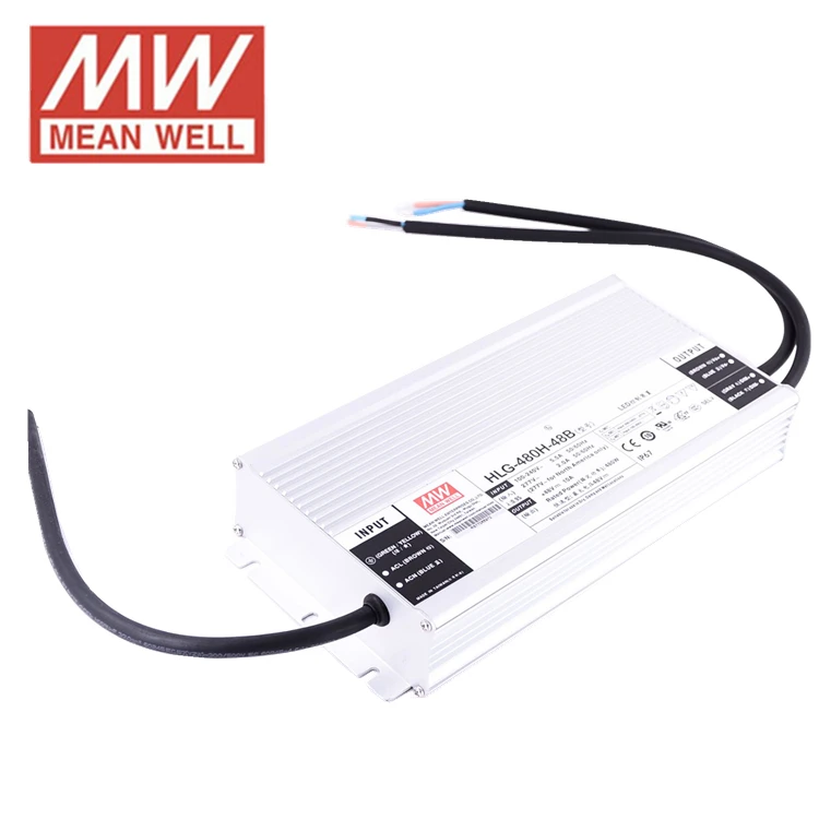 Светодиодный драйвер постоянного напряжения MEAN WELL HLG-480H-48AB 480W 48V AC/DC