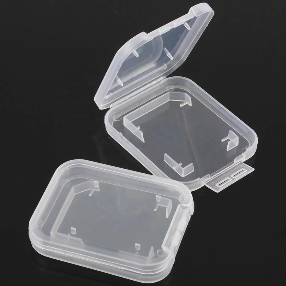 Good Quality PP Material Single SD Card Plastic Case Memory card case