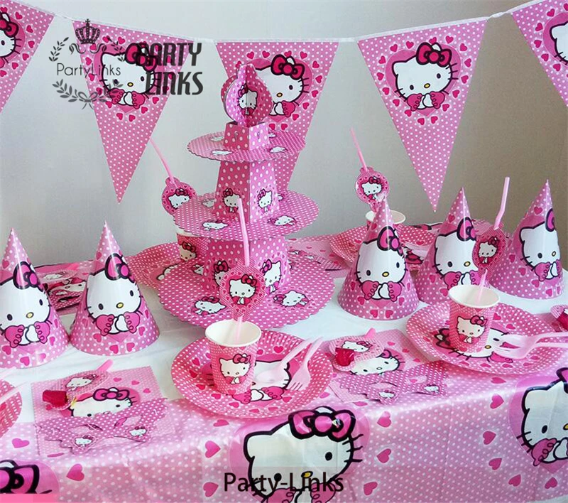 Hello Kitty  Theme Ideas Kids Birthday Party Decoration Set Party Supplies