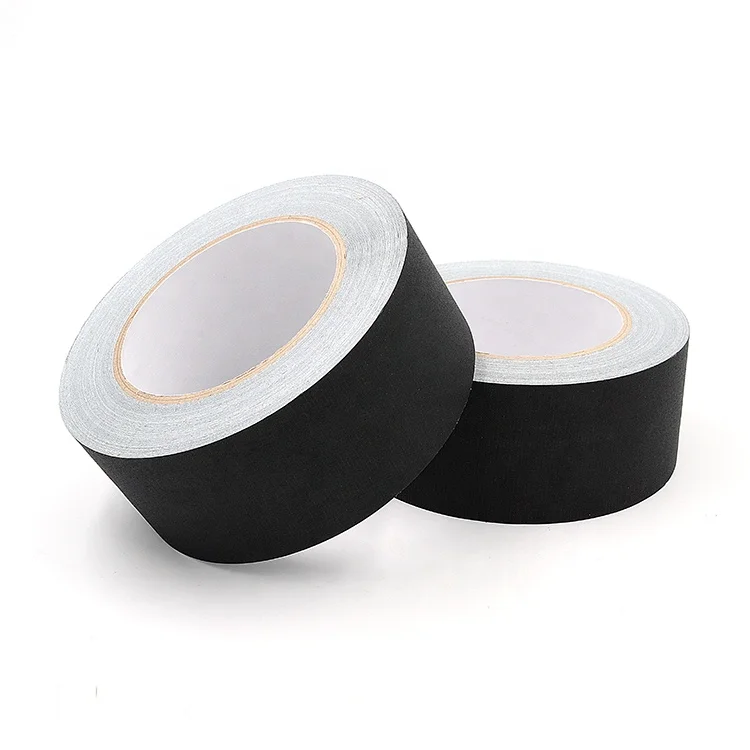 Multi colored printed low price high quality strong rubber adhesive 2inch 3inch 4inch width matt cloth white black gaffer tape