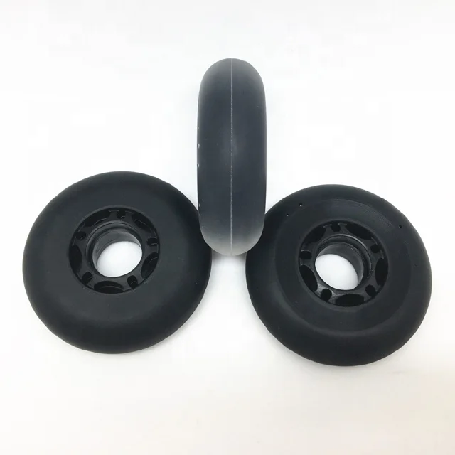 factory directly 60% to 90% rebound customized printing best quality 80MM PU wheels for inline skates or roller skates