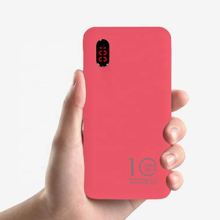 New technology consumer electronics 10000mah fast charging power banks with dual way input