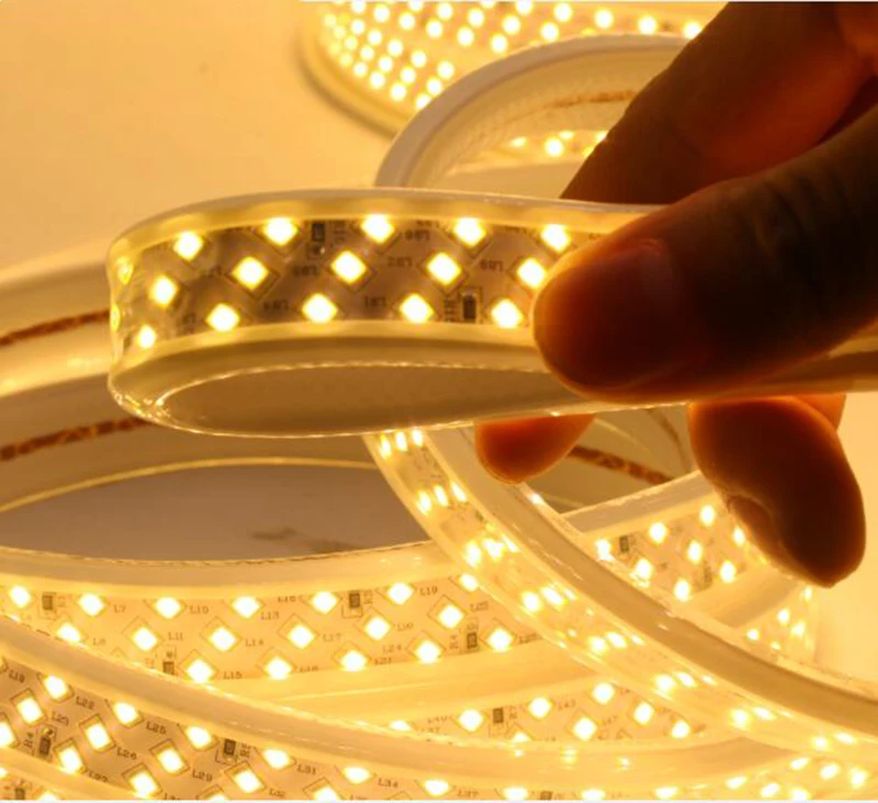 220V LED strip lights SMD2835 for home Led strip lighting 220V decoration 100m flexible led tape light 180led IP67 strip 110V