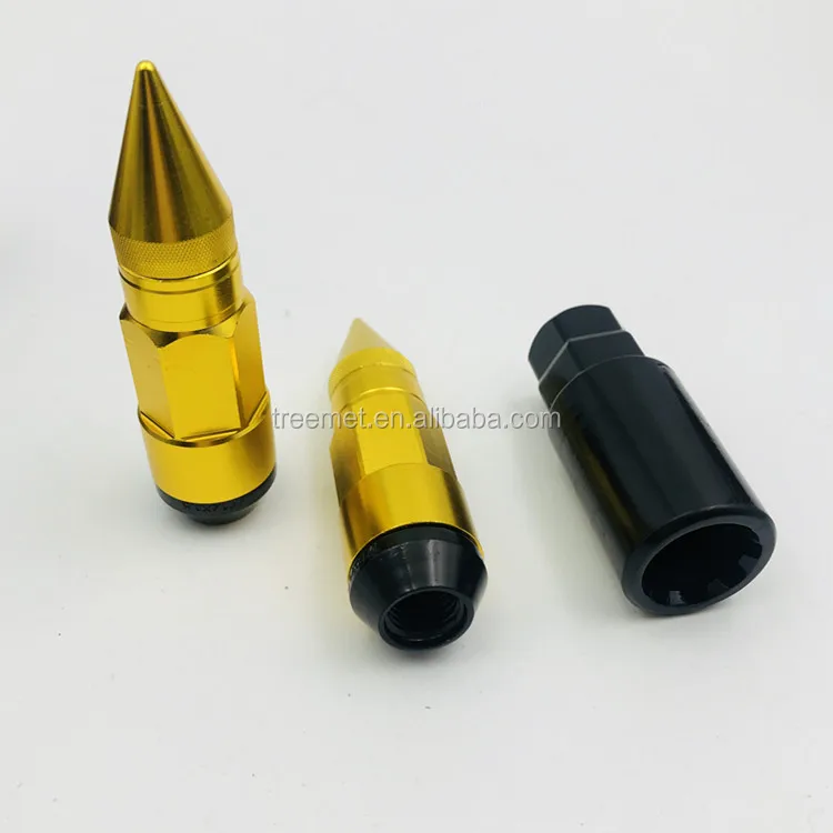 Racing Car Wheels Rims Lug Nuts with Anti-Theft Spiked Lug Nuts M12x1.5/1.25