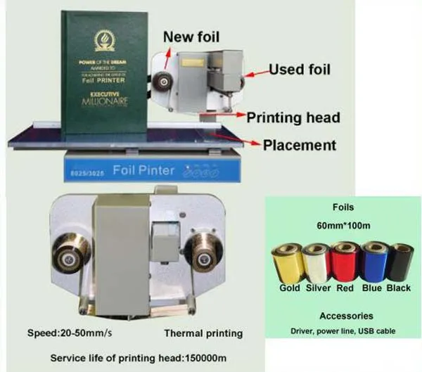 Hot Foil Machine Aluminum Gold Foil Printer Printing Machine Automatic Digital Hot Foil Stamping Machine for Sale