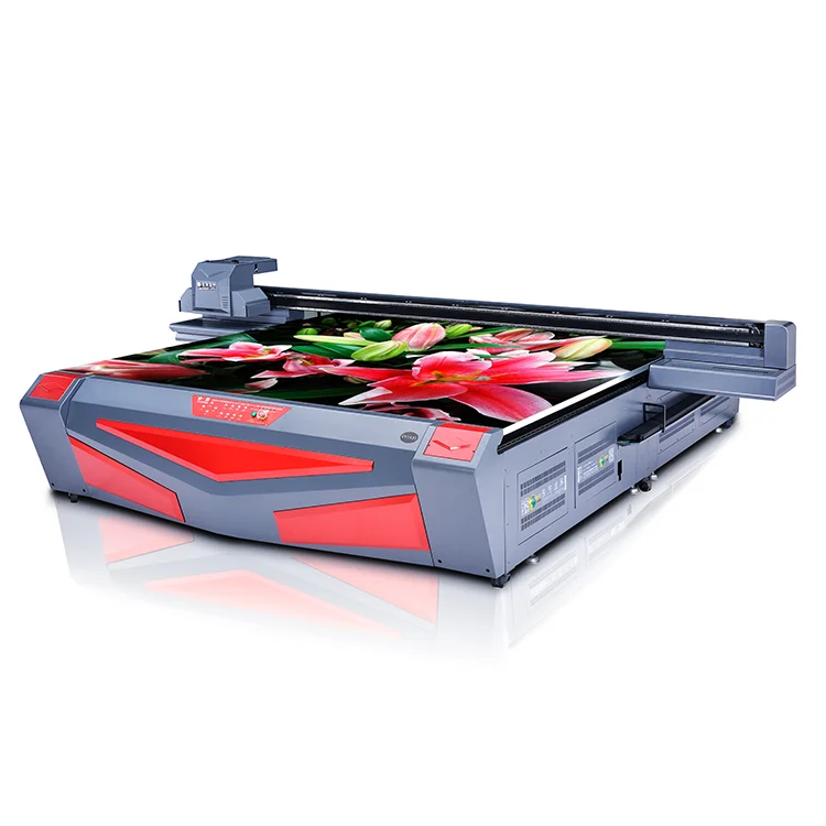 2020 UV 3040 large scale glass curtain advertising printing machine 3d setting wall screen uv flatbed printer