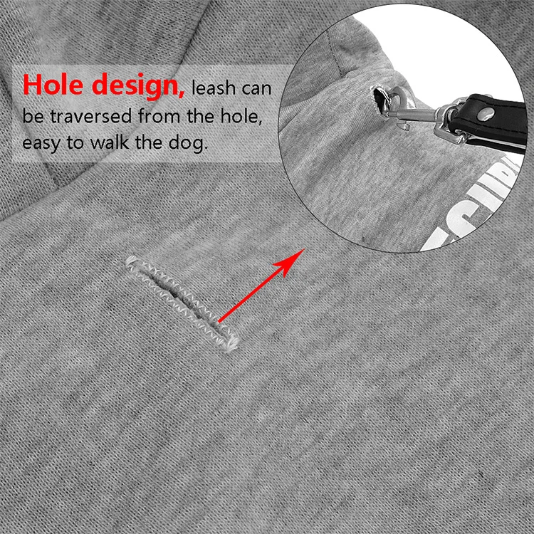 Manufacturer wholesale OEM black logo custom blank designer pet accessories dog hoodie