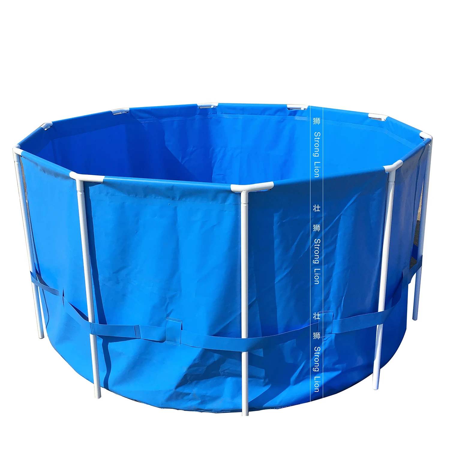 
Foldable PVC Tarpaulin Fish Farming Pond Tank 