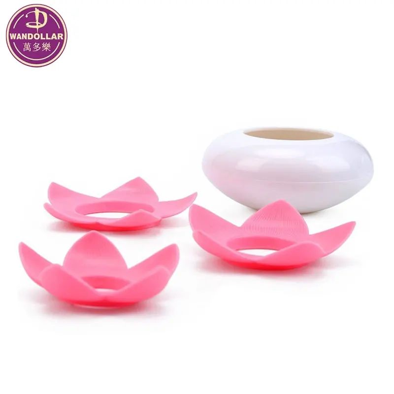 Q-tips Holder Cotton Ball/Swab Organizer Lotus Shape Swab Cosmetic Storage Toothpick Holder