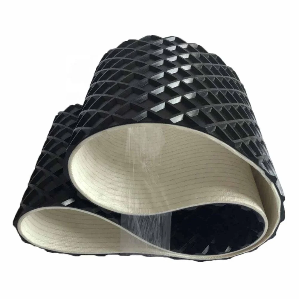 Rough Surface Grid Pattern Conveyor Belt PVC for Sander