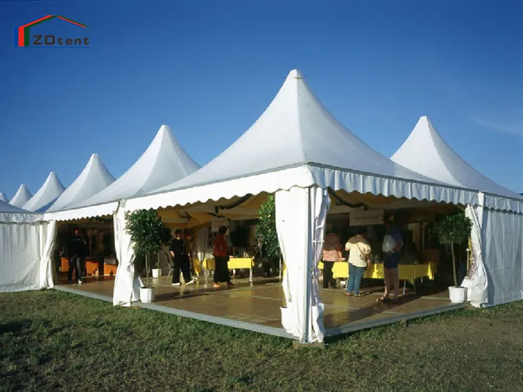 10mx10m pagoda tent hot sale new design full waterproof pvc canvas covered small aluminum canopy for outdoor events