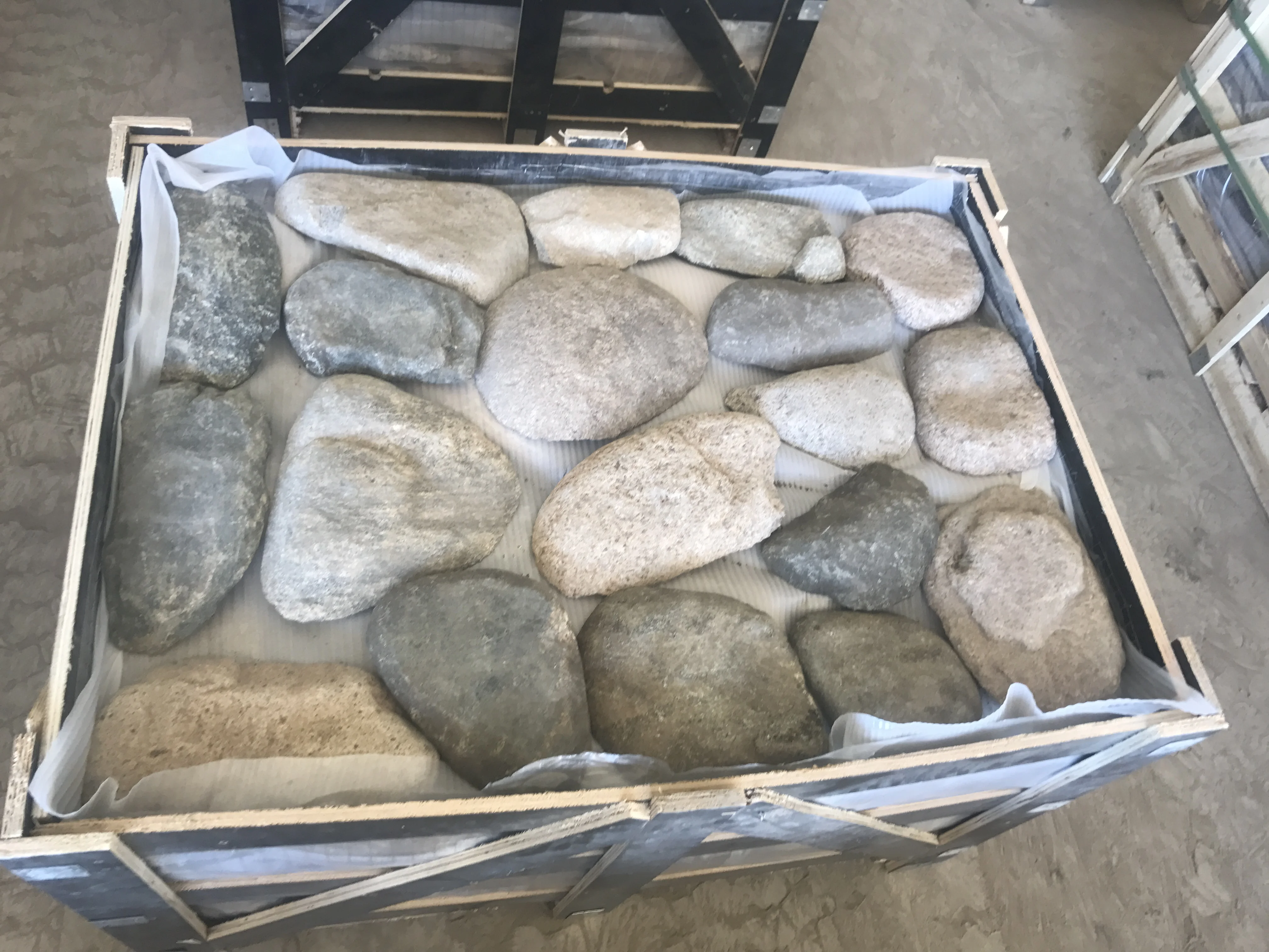
Large river stone veneer loose stone wall cladding tile for house building wall decoration 