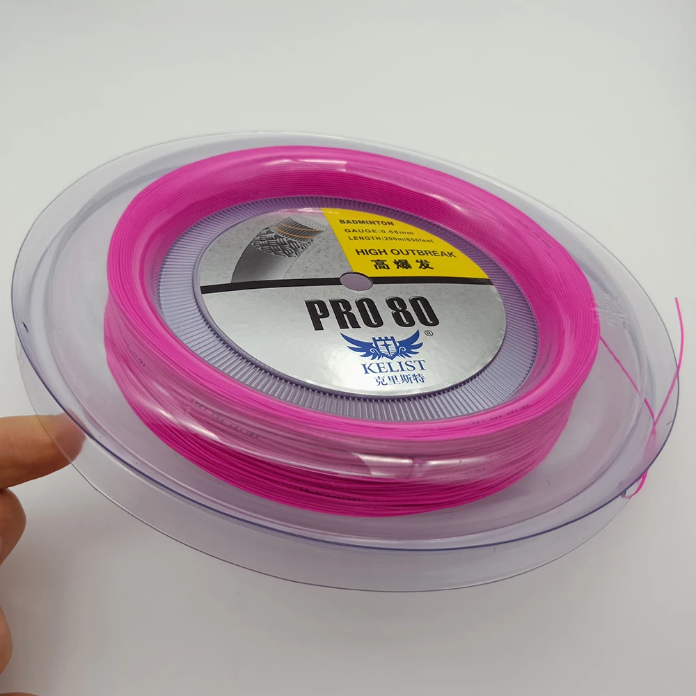 High Outbreak Japanese Weiklande Yarn Winding 0.68mm PRO80 Reel 200m Badminton String
